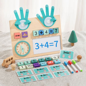 Kids Mathematics Teaching Aids Finger Numbers Counting Stick Palm Math Toy Children Counting Educational Toys Toddlers Intellige