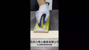 Homehub Handheld Sandpaper Sheet Frame Holder Anti-slip Hand Sandpaper Holders Plastic Practical Abrasive Black/Yellow