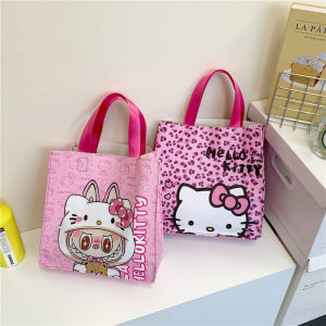Cute Cartoon Bento Box Handbag Simple Fashionable Casual Handheld Bag Moms Shopping Bag 2025 New Style Leather Handbag