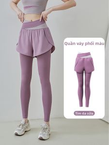 Kawajie | Bộ Đồ Thể Thao Co Dãn Kích Mông Cao Waist Giả Hai Mảnh Size Lớn
