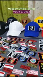 Topi SIBER POLRI Tactical PDL Free Bonus 3 Patch Emblem Prepet Perekat Velkro