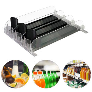 [Local Delivery]Toolsnest Drink Organizer Pusher Self Pushing Dispenser Bottle Tray Adjutable Reusable Propeller Can Rack for Refrigerator Vending Machine Fittings