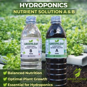 Hydroponics Nutrient Solution A and B 500ML/1LITER - Free 4Packs Seeds
