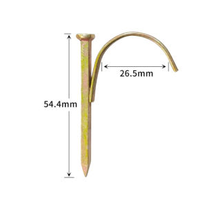100Pcs Water Pipe Hook Nail Fixed Pipe Nail Heavy Duty Wall Mounting Plumbing Pipes Fasteners Hardware Nails