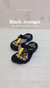 Sandal Jepit Anak GoPro Black Avenger Cp Sendal Japit Spon Eva Ringan Anti Selip Anak Cowok