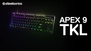 SteelSeries Apex 9 TKL Wired RGB OptiPoint Optical Switches Tenkeyless Swappable Switches Gaming Keyboard (64847)
