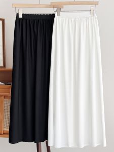 Womens Cheongsam Half-length Skirt High Waist A-line Polyester Fiber Anti-penetration Large Swaying Inner Skirt for Hanfu