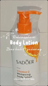 SADOER Vitamin C Whitening Body Lotion Pemutih Badan Permanen 250ML