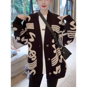 Design Aesthetic Stylish Casual Long Knit Cardigan