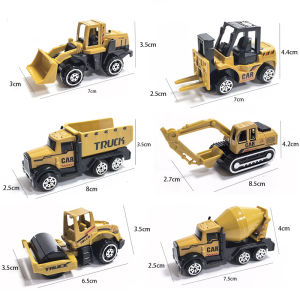 Bộ Xe Tải Cần Cẩu Hợp Kim Dành Cho Bé Trai - Đồ Chơi Xây Dựng Bãi Đậu Xe Với Máy Xúc & Máy Kéo 6 Món Đồ Chơi Xe Kỹ Thuật Dành Cho Trẻ Em Quà Tặng Sinh Nhật
