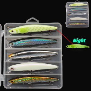 GOBAIT Lure Kits Floating Minnow 24g 14cm Crankbait Wobbler Strong Treble Hooks Jerkbait Pesca Swimbait Fishing Tackle Baits Set