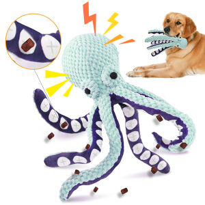 Pet Sniff Toy Pet Plush Toy Cat Dog Voice Octopus Shell Puzzle Toy Squeaky Dog Teeth Cleaning Chew Toy Pet Supplies