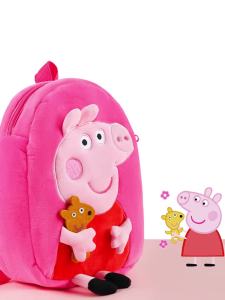 Peppa Pig Plush Backpack George Kindergarten Backpack Cartoon Shoulder Bag Child  Girls Birthday Gifts Toys Toddler School Bags