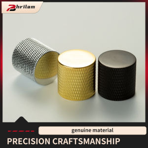 PHRILAM Metric 6mm Metal Guitar Flat Top Dome Knobs Volume Tone Control Knobs for Fd TL Electric Guitar