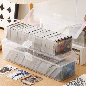 SZXBOGS Large capacity Photo Storage Case plastic Transparent Storage box  models Card Collection Box Idol