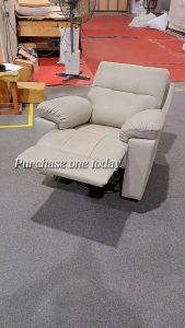 * PRE ORDER * [Made in Malaysia] SWIVEL ROCKER RECLINER SOFA | FABRIC MATERIAL Recliner | Rocking and 360° Swiveling Recliner with Adjustable Back Rest | Assorted Colours