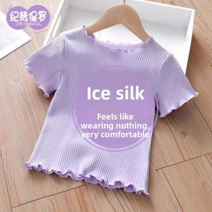 JIFANPAUL | New Icy Thin Wooden Edge Girls T-shirt