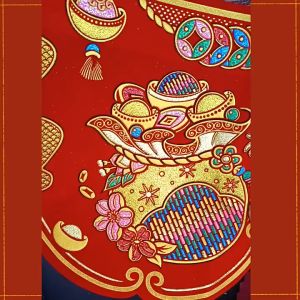 Liển Nhung Chữ Vàng Ra Vào Bình An (出入平安)