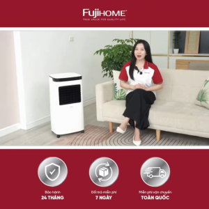 Máy làm mát không khí Fujihome AC-12 bình chứa nước 12 Lít Quạt điều hòa hơi nước lọc không khí Ionizer tiết kiệm điện