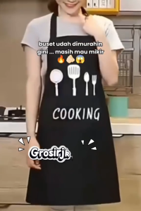 SHEANR - CELEMEK ALAT DAPUR DAN MEJA LINEN CELEMEK PERLENGKAPAN MASAK PERANGKAT AKAT MASAK SPESIAL CELEMEK BAHAN PVC ANTI AIR PERLATAN MASAKGROSIRJKT88