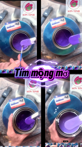 Sơn sắt mạ Kẽm Màu TÍM Lavender mộn mơ 1K Epoxy Thada sơn gỗ sắt thép mạ kẽm