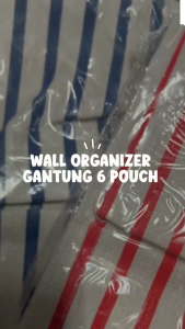 (BISA COD) POUCH GANTUNG 8 SEKAT - WALL ORGANIZER TEMPAT REMOTE CELANA DALAM BAHAN TEBAL - TEMPAT PENYIMPANAN SERBAGUNA - HANGING STORAGE BAG