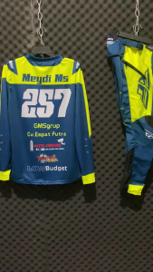 JERSET TRAIL JERSEY DAN CELANA MOTOCROSS TRABAS CUSTOM NAMA DAN NOMOR
