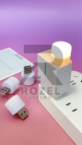 ROZEL Lampu LED USB Mini Portable Lampu Baca Lampu Tidur Travel Mini Light USB Lampu Kecil Serbaguna