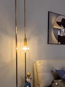 Đèn LED thả trần pha lê hình trụ thủy tinh phản chiếu ánh sáng trang trí tủ tab phòng ngủ quầy bar