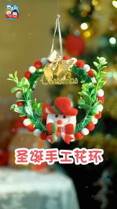 【จัดส่งจากประเทศไทย】พวงดอกไม้คริสต์มาส อุปกรณ์ ตกแต่งหน้าต่าง ประดับต้นคริสต์มาส จี้พวงมาลัยดอกไม้ คริสต์มาส ขนาด:20-24-30-40cm ไฟกระพริบ ของประดับตกแต่งคริสต์มาส