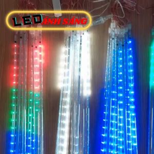[GIÁ HỦY DIỆT] Bộ Đèn LED Sao băng Trang trí Ngoài trời 8 ống - 45cm - AC 220V kín nước CHẠY ĐUỔI 3 MÀU