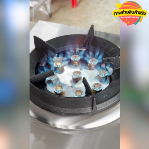 เตาแก๊สเทอร์โบ 9 ดอก ขนาด 1 หัวเตา ตั้งโต๊ะ ใช้กับหัวปรับแก๊สแรงดันต่ำ FryKing FR-109T