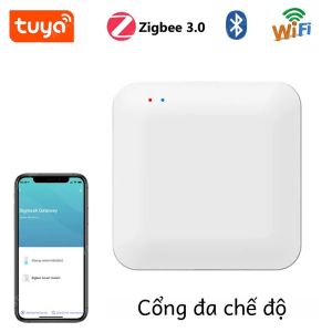 Tuya Zigbee 3.0 Cổng Thông Minh Hub WiFi Đa Chế Độ Cầu Bluetooth Tương Thích Với Alexa Google Home Ứng Dụng Điều Khiển Nhà Thông Minh