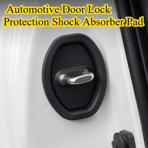 4Pcs/Set Lock Protector Silicone Door Shock Absorber Pad Flexible For Tesla Model 3 Y X S Auto Door Lock Latches Cover