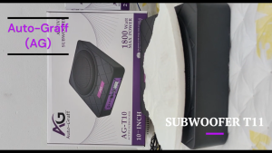 Auto-Graff AG-T10 10-Inch Under-Seat Active Subwoofer – 1800W Max Power Deep Bass Boost – Easy Install for Cars MPV & SUV | Local