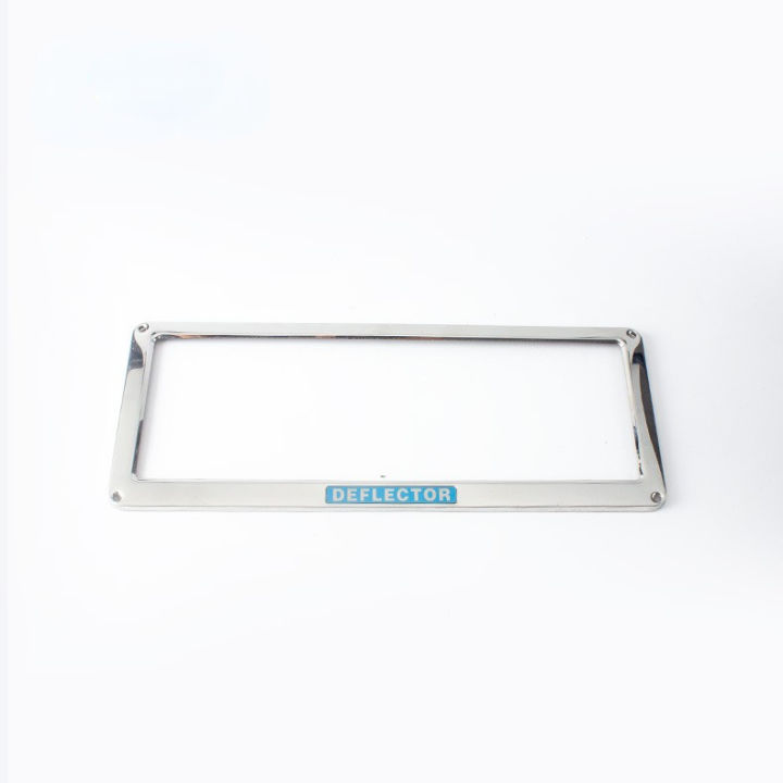 KAUSI Car Plate Number Cover，License Plate Frame Metal Chrome License