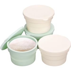 with Lid Silicone Pizza Dough Box Foldable Non-Stick Bread Fermentation Basket Stackable Multipurpose