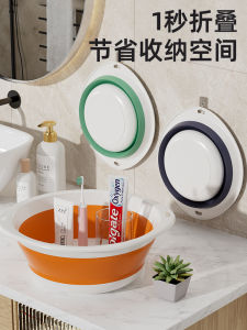 Bồn Rửa Mặt Bằng Nhựa Có Thể Gập Lại Bền Di Động Dùng Để Giặt Quần Áo Kích Thước Lớn Dùng Cho Ký Túc Xá Sinh Viên Dụng Cụ Vệ Sinh Gia Đình