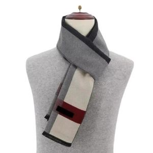 Luxury Brand Winter Plaid Cashmere Scarf for Men Warm Neck Scarfs Male Business Scarves Long Mens Pashmina Shawl