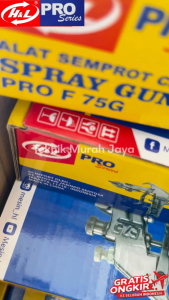 H&L PRO Spray Gun F75 Tabung Atas Stainless Spraygun F75G 400 ml Model Meiji Tekiro
