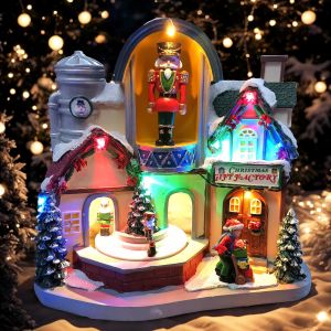 NUTCRACKERS CHRISTMAS FACTORY CHRISTMAS VILLAGE DISPLAY