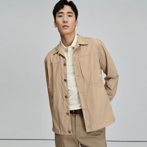 New Business Casual Pure Color Lapel Mens Jacket