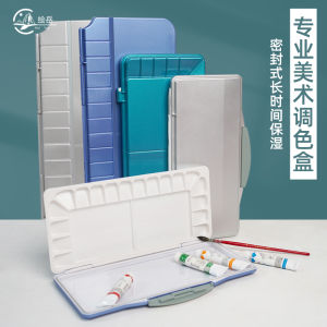 Sealed Leak-Proof Acrylic Watercolor Mixing Box 18 Grids 24 Grids Moisture Proof Paint Palette Sub-Packeting Box Art Supplies