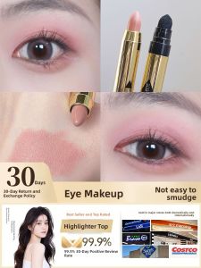 Highlight Eye Shadow Pen Single Color Earth Tone Easy to Formulate Eye Makeup Long-lasting Waterproof Sweatproof 2g