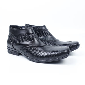 Sepatu Pantofel Kulit Pria Model Boot Tinggi Virale Official E 06 HT