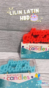 Lilin ultah Happy Birthday Latin Leter / Lilin Hbd latin / Lilin Ukir / Lilin Ulang Tahun