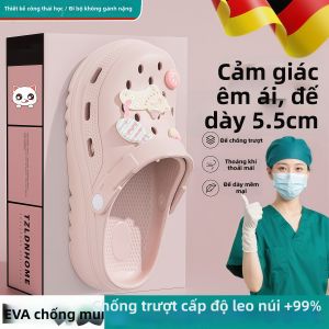 Giày Đục Lỗ EVA Chống Trượt Khử Mùi Cấp Y Tế Mới 2026