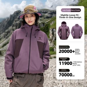 CAMEL | Mens 3-in-1 Outdoor Windproof Waterproof Jacket