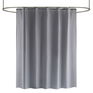 Heavy Duty Solid Shower Curtain Fabric Waterproof Bathroom Curtain Long Stall Size 230/200CM Black White Grey Brown Blue Color