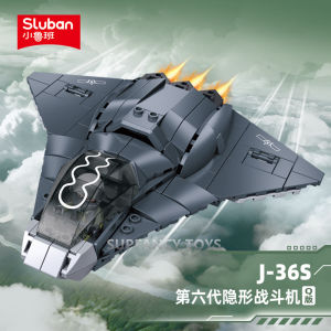 Sluban | 159PCS Air Force The Sixth Generation Stealth Fighter Jet Model Building Blocks Sets DIY Educational Toys for Children